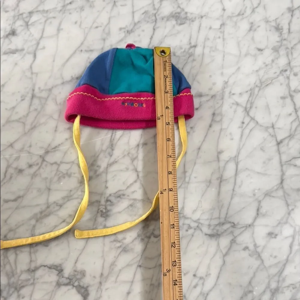 Vintage Rainbow GYMBOREE Colorblock SUMMER HAT OS